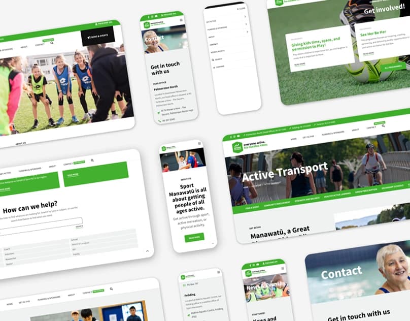 Sport Manawatū: UX/UI & WordPress Website Redesign