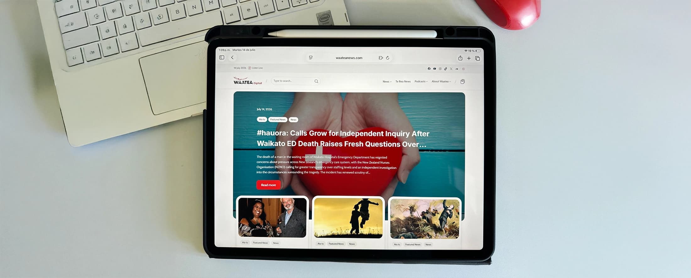 Waatea Platform Design Featured Mockup